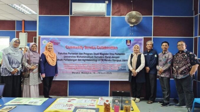 Fakultas Pertanian UM Sumatera Barat Perkuat Pengabdian Internasional melalui Program i-SULAM di Malaysia