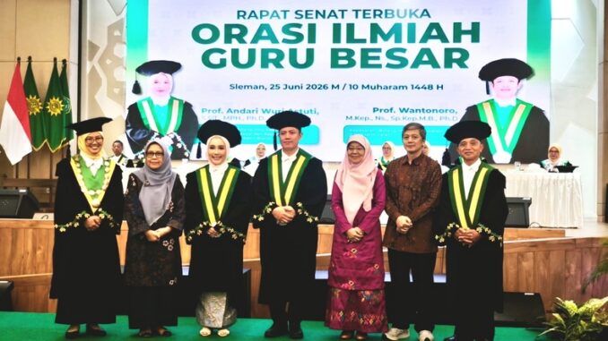 Unisa Yogyakarta Kukuhkan Dua Guru Besar, Perkuat Tradisi Keilmuan di Bidang Kesehatan