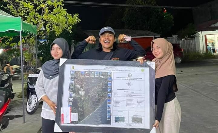 Mahasiswa KKN UMMAT Susun Peta Potensi Desa Berbasis Spasial