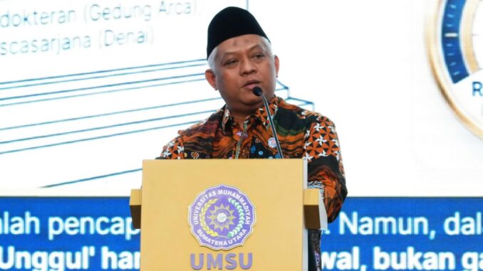Predikat Unggul Bukan Garis Akhir, Kampus UMSU Harus Jadi Lokomotif Peradaban Islam Dunia