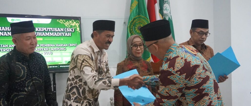 UML Kukuhkan BPH Baru, Perkuat Arah Menuju Kampus Unggul Berkemajuan