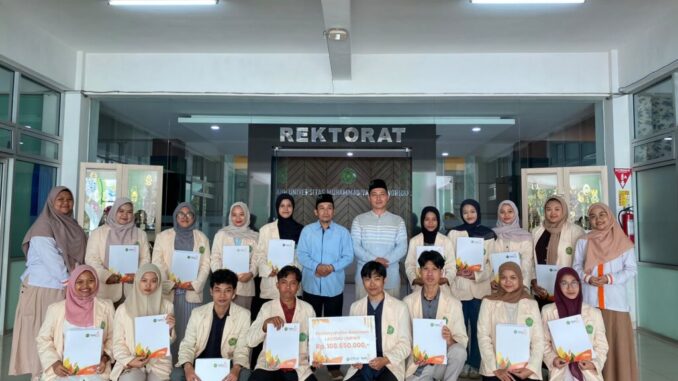UMPWR Salurkan Beasiswa Lazismu 2026, Perkuat Akses Pendidikan dan Dorong Prestasi Mahasiswa