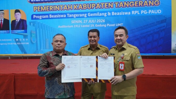UMT dan Pemkab Tangerang Perkuat Akses Pendidikan Lewat Beasiswa Gemilang