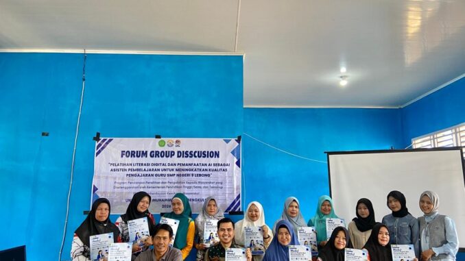 Dosen UMB Dampingi Guru SMP Negeri 9 Lebong Manfaatkan AI sebagai Asisten Pembelajaran