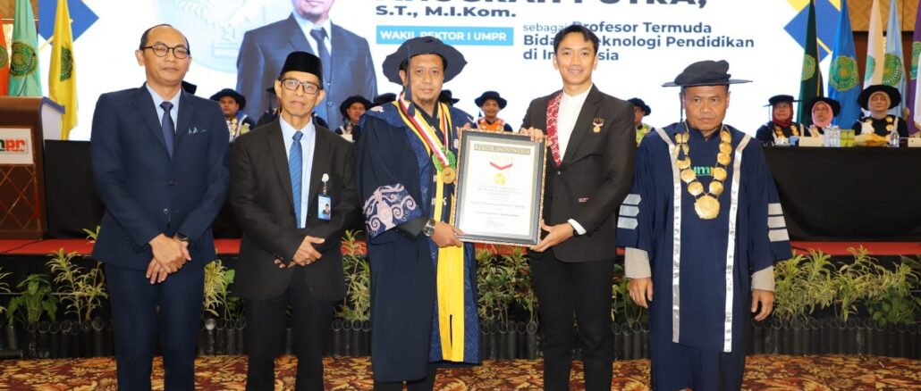 Dosen UMPR Raih Rekor MURI Kedua, Profesor Termuda Teknologi Pendidikan di Indonesia