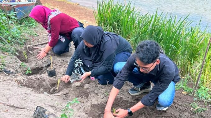 IMM UNISA Yogyakarta Tanam Vetiver, Perkuat Mitigasi Erosi Sungai Progo