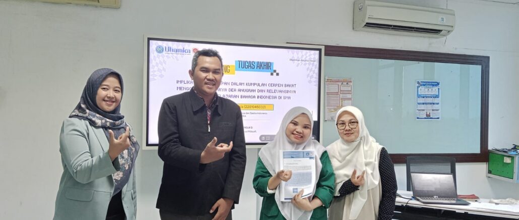 Mahasiswa PBSI FKIP UHAMKA Selesaikan Tugas Akhir melalui Publikasi Ilmiah Bereputasi