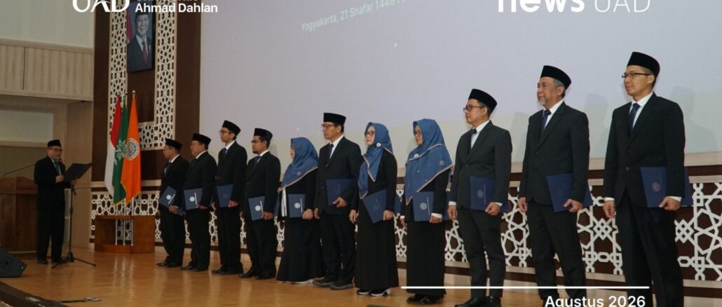Pelantikan Dekan UAD 2026–2030, Kawal Estafet Kepemimpinan Menuju Community Services University