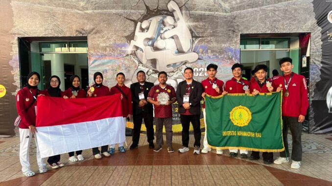 Pembinaan Berkelanjutan Berbuah Prestasi, Taekwondo UMRI Panen Emas di Malaysia