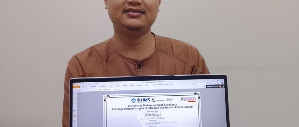 Dosen UMJT Raih Peserta Praktik Mengajar Terbaik Program PEKERTI