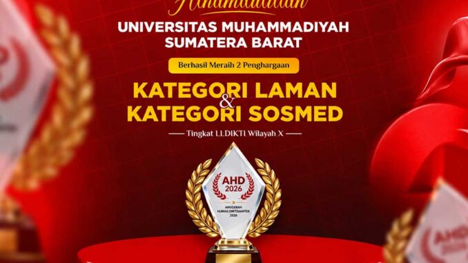 Dua Penghargaan Anugerah Humas Diktisaintek 2026, UM Sumatera Barat Perkuat Komunikasi Digital