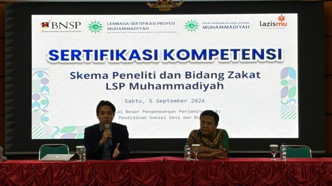 PusdiklatMu dan LSP Muhammadiyah Perkuat Kompetensi Peneliti Dosen PTMA melalui Sertifikasi BNSP