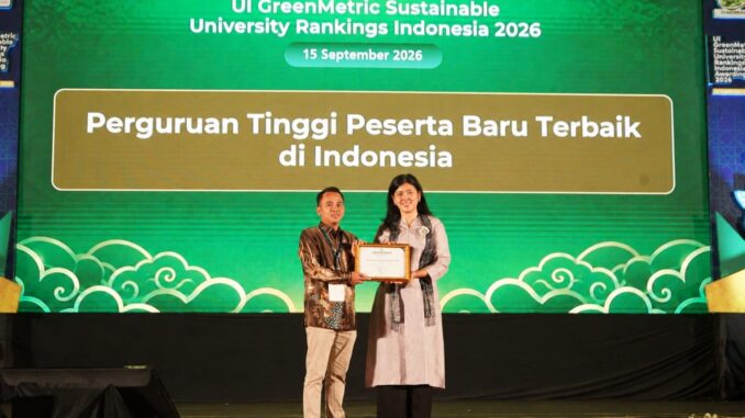 Umsura Raih Dua Penghargaan UI GreenMetric 2026, Perkuat Ekosistem Kampus Berkelanjutan
