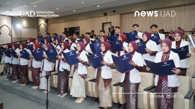 UAD Lantik 29 Dokter Baru, Kelulusan UKMPPD Capai 100 Persen