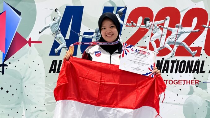Mahasiswi UMS Raih Perunggu di Kejuaraan Anggar Internasional Malaysia